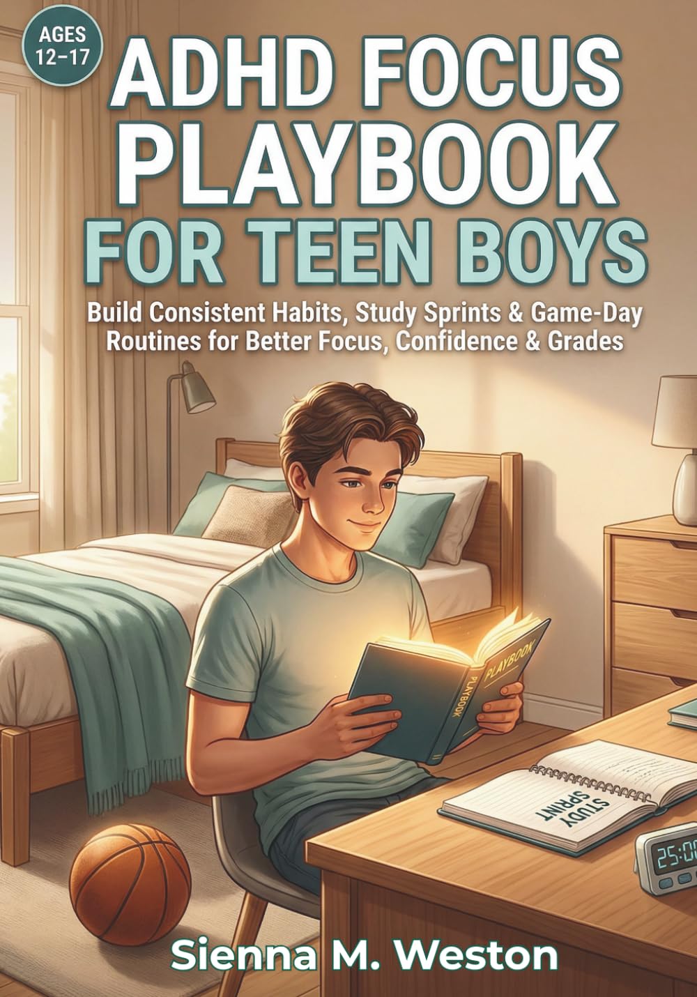 ADHD Focus Playbook for Teen Boys: Build Consistent Habits, Study Sprints & Game-Day Routines for Better Focus, Confidence & Grades