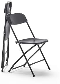 KG KITGARDEN - Pack de 2 Sillas Plegables Multifuncionales, 80x45x45cm, Negro