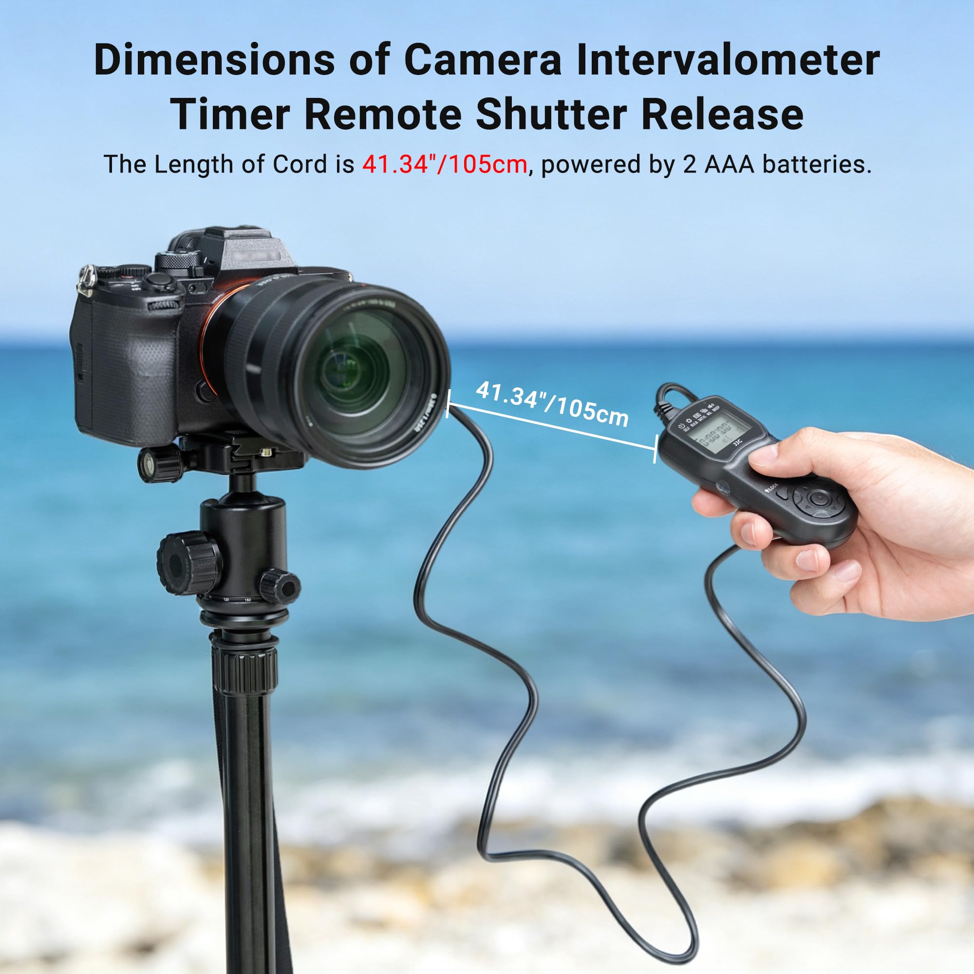 Telecomando e clip di supporto per fotocamera Sony | Multifunzione, timer con cavo, controllo di rilascio per Sony A7RVI A7RM6 A7V A7M5 A6700 A7CII RX1RIII A7CR ZV-E1 ZVE10II