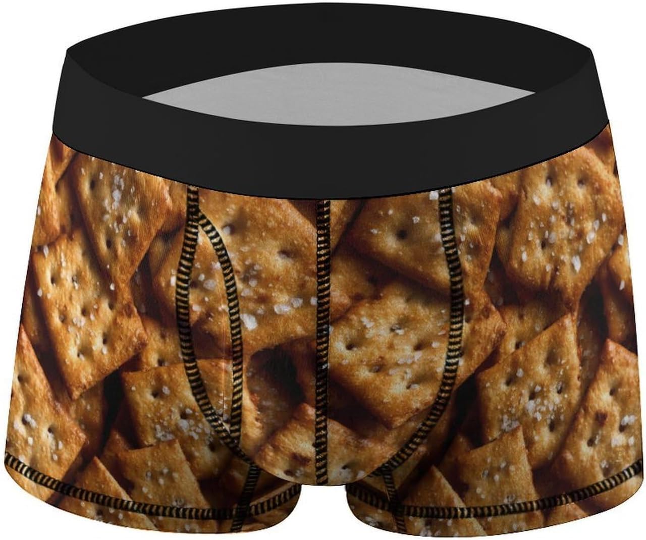 Salted Soda Crackers Novelty Men's Boxer Briefs Soft Breathable Underpants Trunks Stretch Underwear