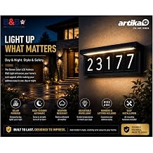 5 CCT Outdoor Solar LED Wall Address Light by Artika