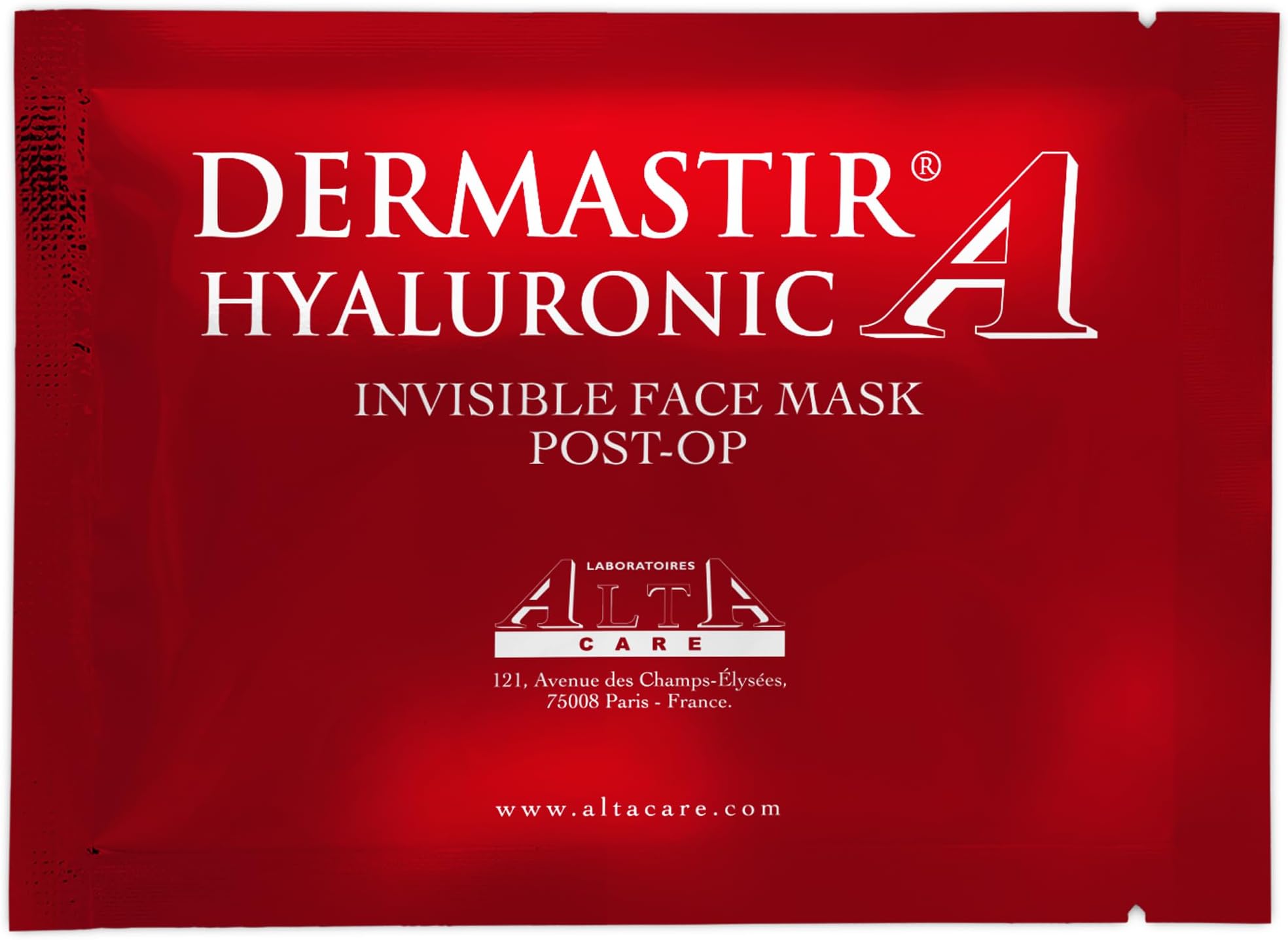 Dermastir Hyaluronic Face Mask with Hyaluronic Acid, Collagen and Elastin - moisturizing, firming and anti-wrinkle - Made in France, 25ml