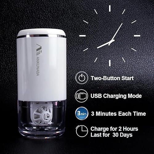 Miniatura 4 de Limpiador de lentes de contacto, máquina portátil de limpieza de lentes de contacto suave con cargador USB, estuche limpiador automático de lentes