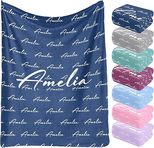Mantas de bebé personalizadas para niños y niñas manta de envoltura personalizada para bebé manta de recepción con nombre mantas pequeñas de felpa