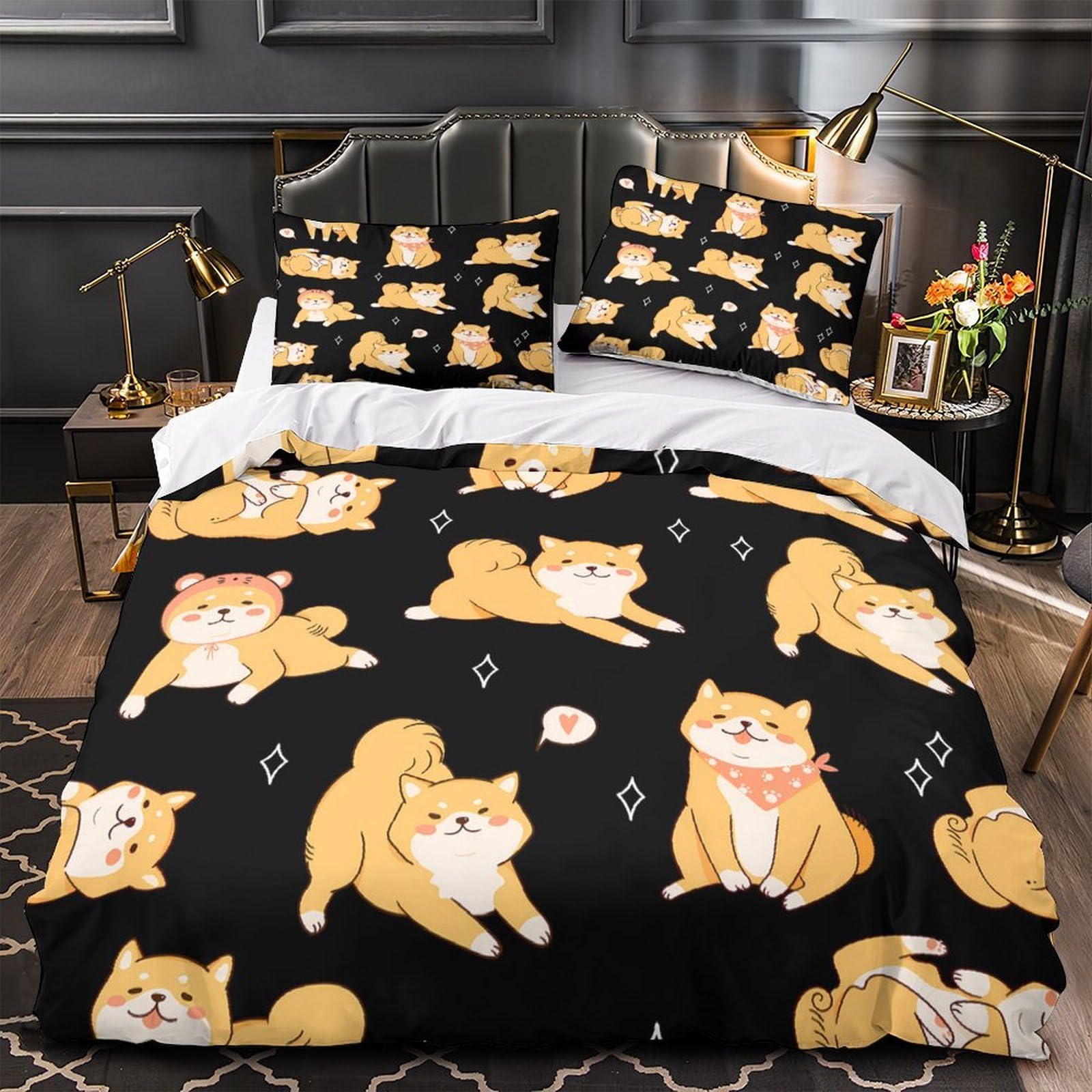 Housse de couette dragon fantaisie pour lit super king ado et adulte
