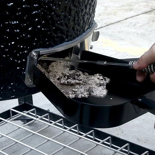 Miniatura 2 de Ash Pan for Big Green Egg, Stainless Steel Ash Tool Kit Ash Tool Poker Rake Set for Big Green Egg Large, for Kamado Joe, for Charcoal Smoker Wood