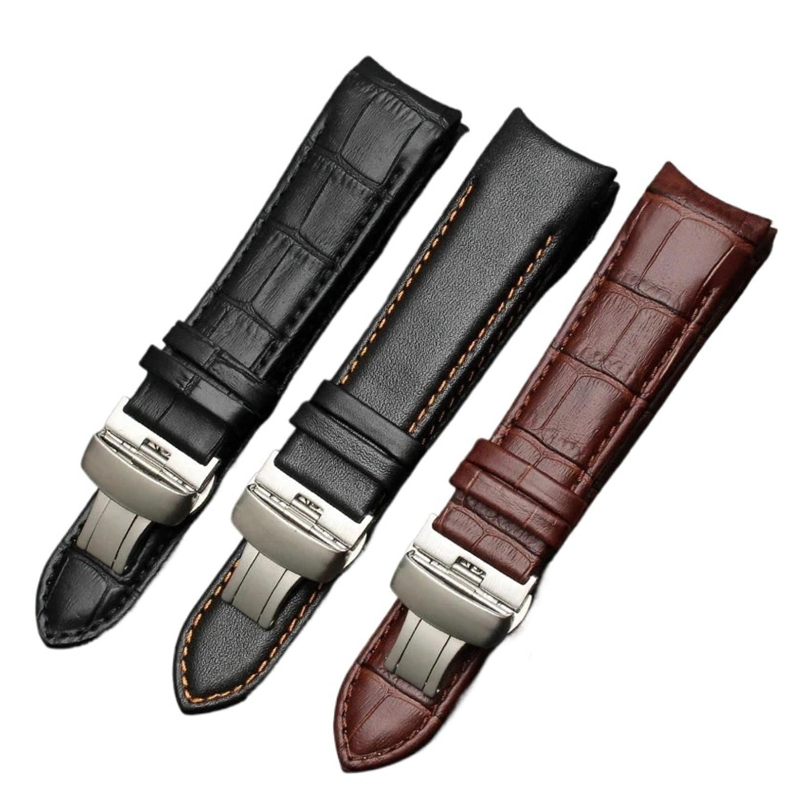 Genérico NASUNJIA Correa De Cuero Compatible Con Tissot Couturier T035, T035617, T035439, 22, 23 Y 24 Mm, Hebilla Cepillo