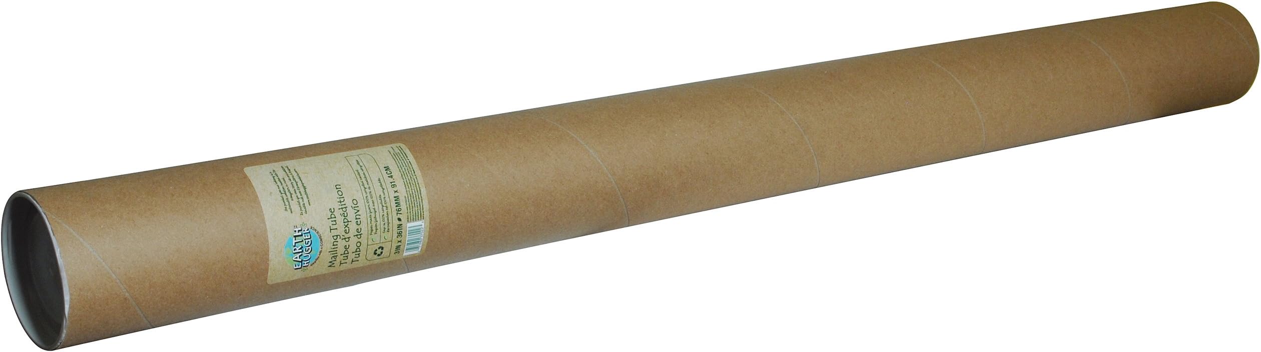 Earth Hugger Kraft Mailing Tube,(Pack of 12), 3" x 36