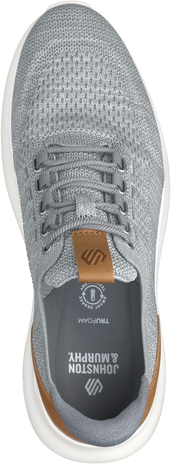 Johnston & Murphy Mens Amherst 2.0 Knit Plain Toe Dress Casual Shoe, Gray Heathered Knit, 10.5 M