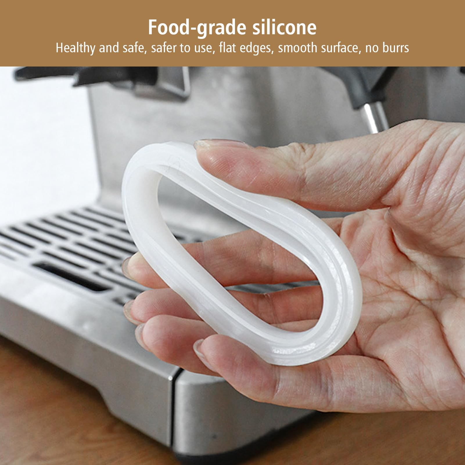 Joint Silicone Pour Machine à Café DeLonghi EC680 EC685 EC850 EC860 | Anneau Étanchéité Porte-Filtre