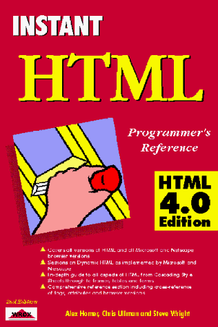 Télécharger Instant html 4.0 Programming PDF Ebook En Ligne