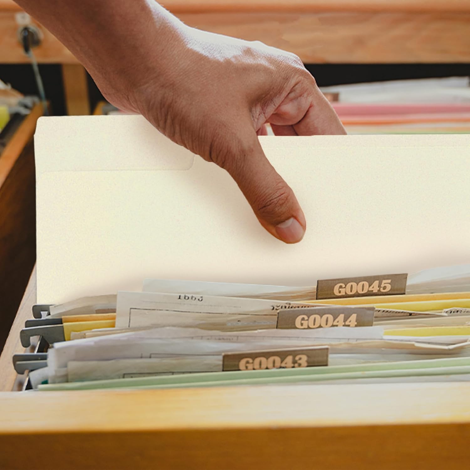 Manila File Folder,Manila Folder 8.5x11,Manilla Folders Letter Size,100 Per Box,1/3 Cut Tabs Folder for School,Office,and Home Organization Manila 100 image 6 of 7 B0DSP377CC