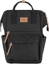 flora & co Sac à Dos Pour Ordinateur 15.6 Pouces - Sac en Toile Résistant Imperméable - Grande Capacité Pour École Affaire Voyage Quotidien - Tendance Fonctionnel