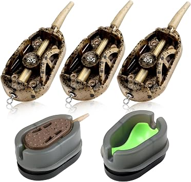 Method Feeders Fishing Carp with Weights 20g 30g 40g 3Pcs