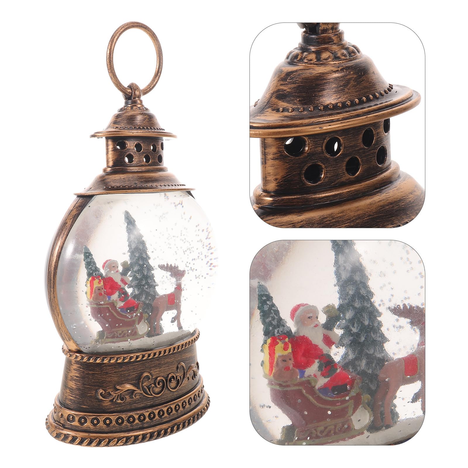 iplusmile Carillon Natalizio Sfera Luminosa Vintage in Plastica per Feste