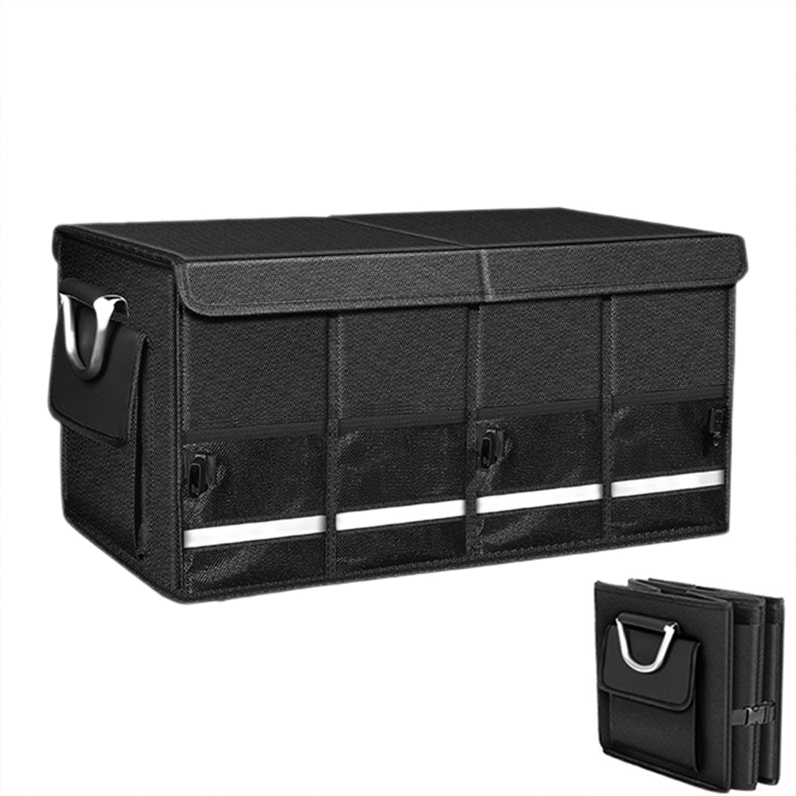Organisateur de cargaison de voitures grand volume bac de stockage pliable en tissu