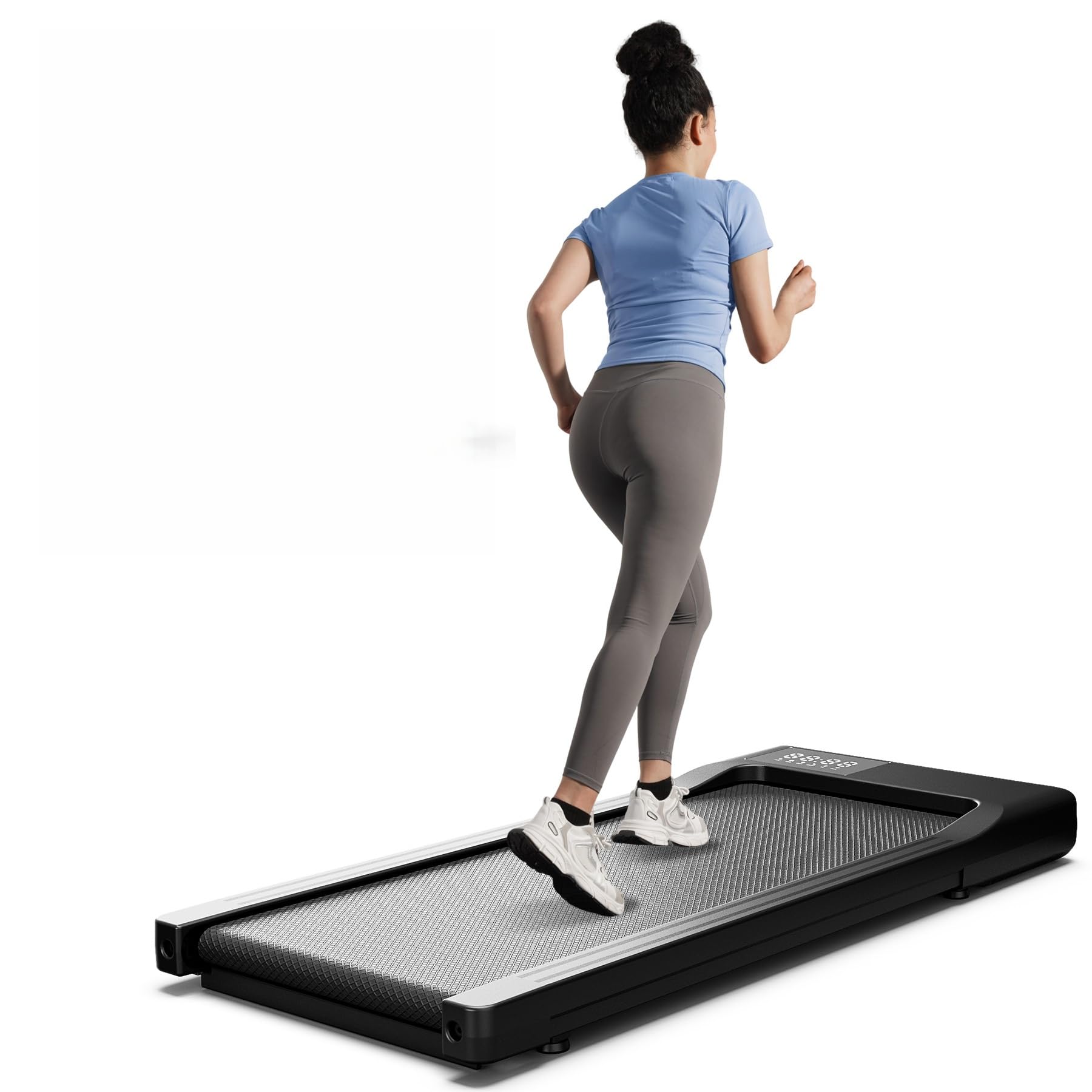 DeerRun Tapis de marche courant, max 136 kg, adapté pour les vêtements de haute technologie, tapis sous bureau avec courses multi-coureurs, contrôle par application, pour la maison et le bureau