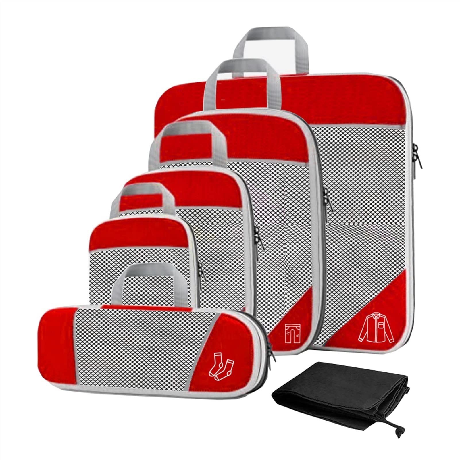 Valise trop petite ? Solution avec l'ensemble de sacs de rangement de voyage 6 pièces