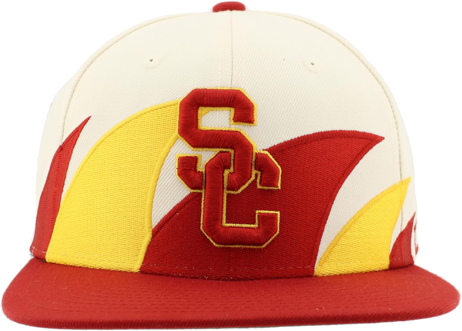 USC Trojans NCAA Officially Licensed Hat Flat Snapback Z11 Retro Sharktooth Team Color - Image 2