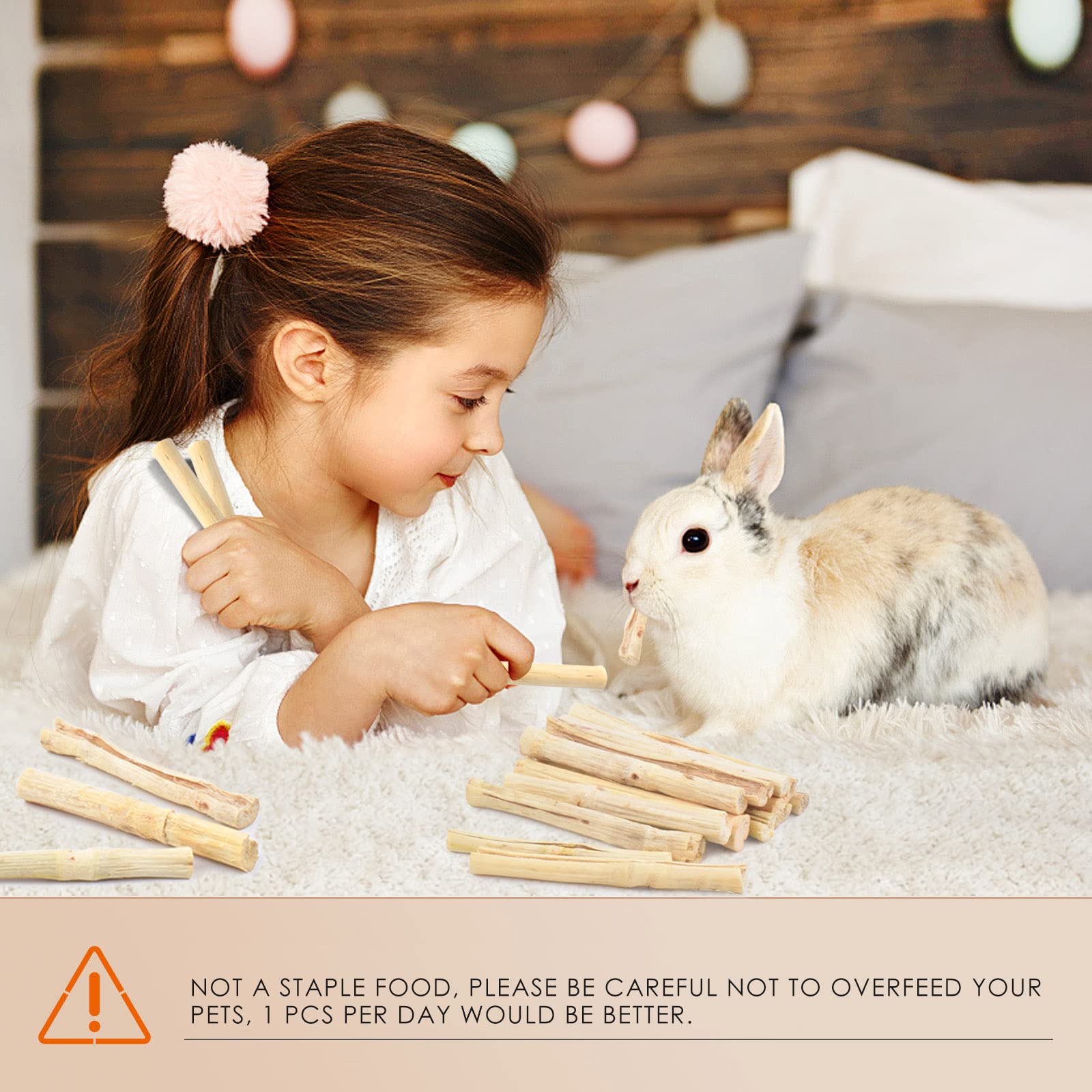 Bissap Bâtons de bambou doux de 700 g pour lapins, jouets à mâcher pour lapins, hamster, chinchilla cochon d'Inde, lapin, écureuil, petits animaux, friandises naturelles, bâtonnets à mâcher pour