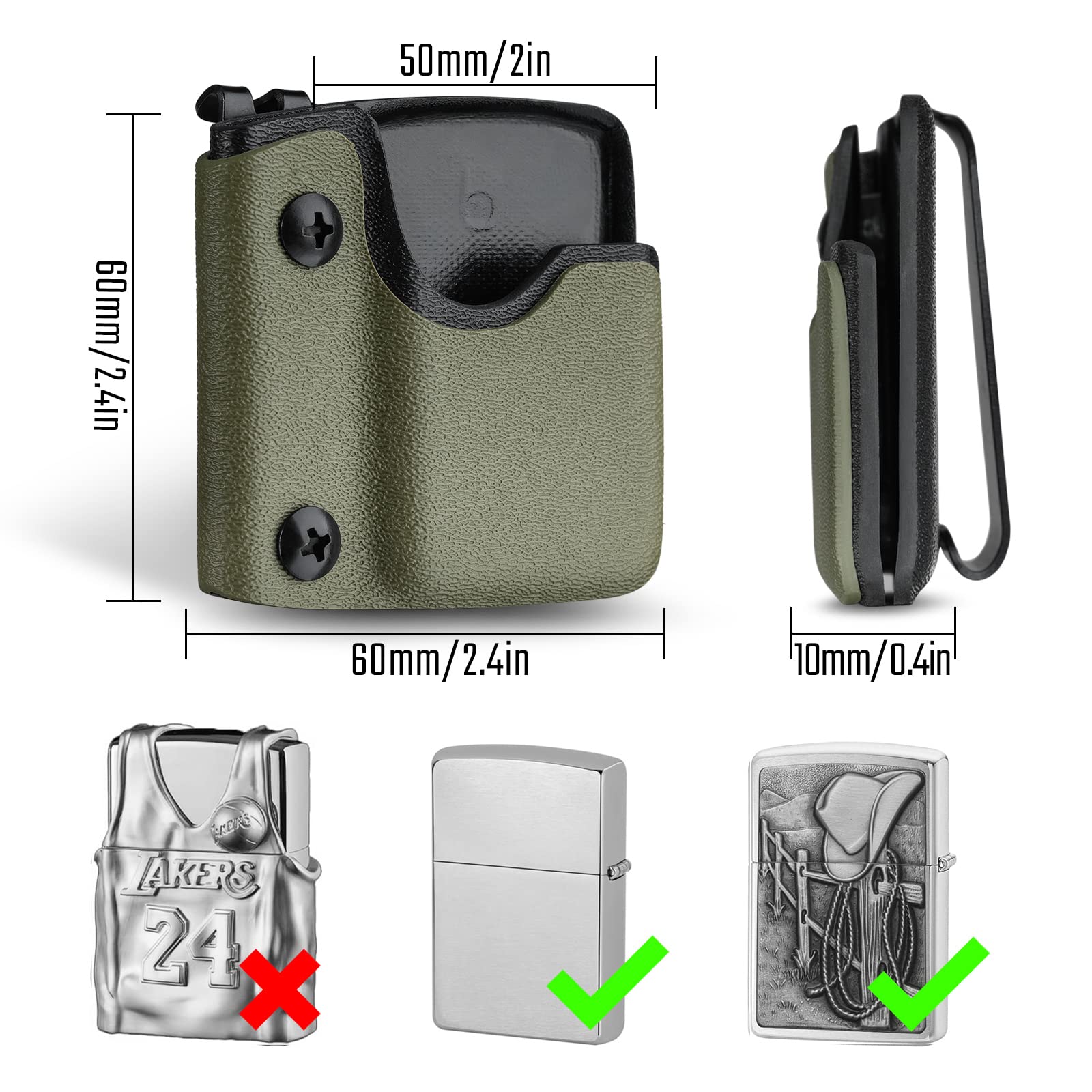 TACTICAL GEEK Kydexowa osłona do multitoola Leatherman, samoregulująca się, nylonowa klamra
