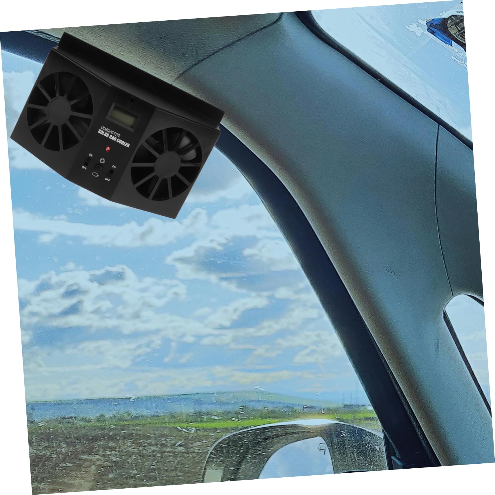 Ciieeo Solarbetriebener Auto Lüfter aus Abs mit Benutzerfreundlicher Installation für Effektive Innenraumkühlung und Verbesserte Luftzirkulation im Fahrzeug