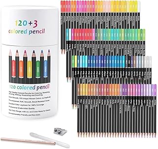 Wynhard Oil Colour Pencils Drawing Colour Pencils Colour Pencil Set Pencil Colours Colored Pencils Color Pencil Set for Coloring Book for Adults Kids Sketching Shading Beginners Pencil Coloring 120pc