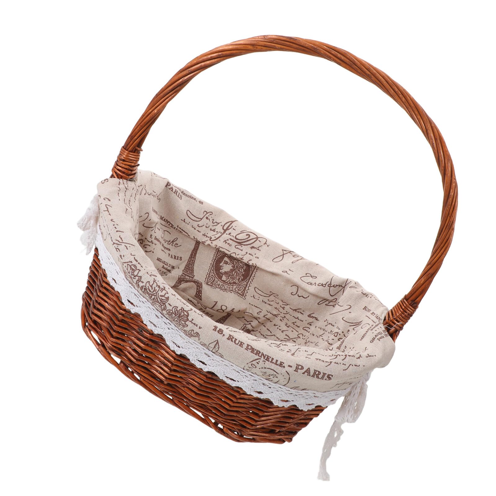 Panier de pique-nique ovale en rotin pour vos sorties au marché et goûters champêtres