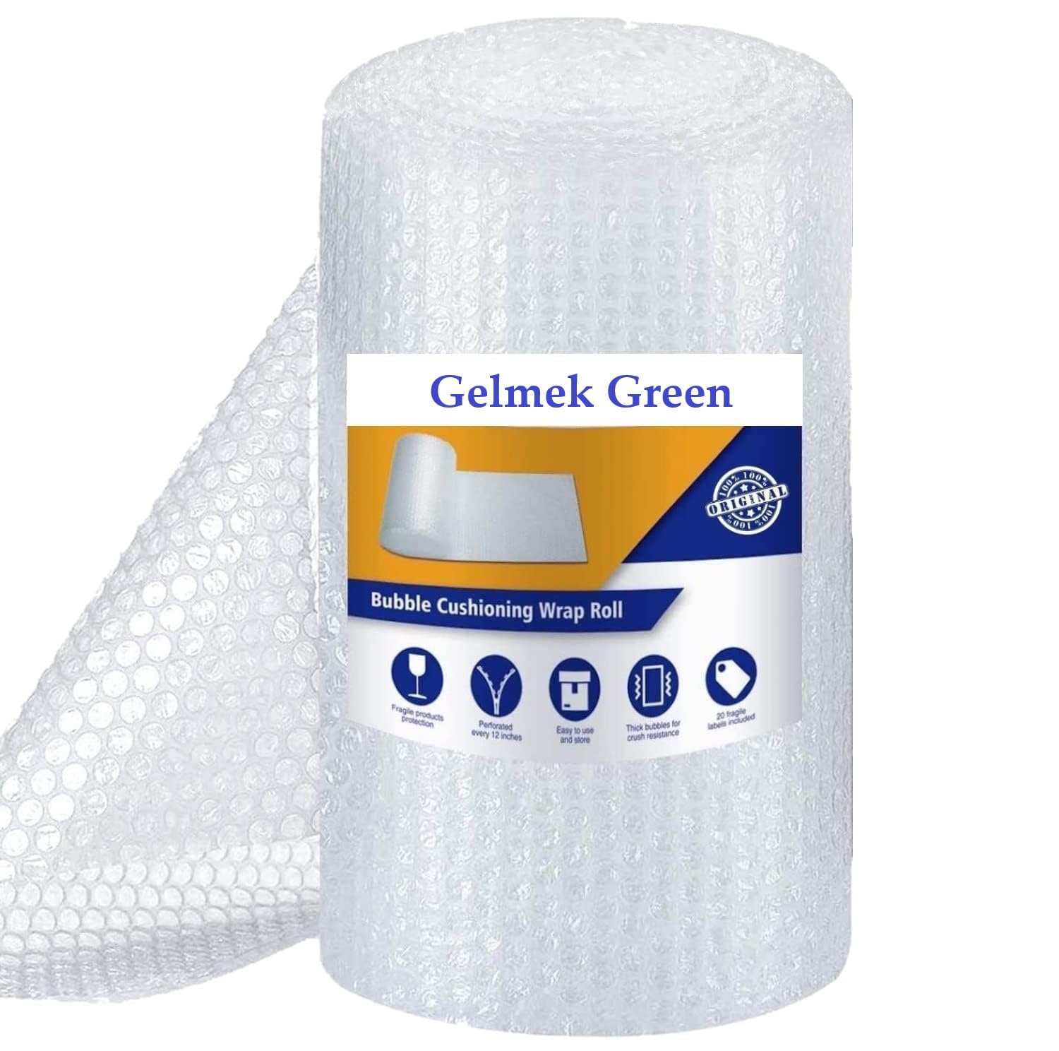 Gelmek Green 40 Gsm Air Bubble Wrap Packing Roll for Safety, packed in cartoon box -zero damage -Multipurpose Packing Needs 1.2 feet Wide (5 Meter length, Transparent) 500cm x 37 cm (B0CBHK5Y4P) Amazon Price History, Amazon Price Tracker