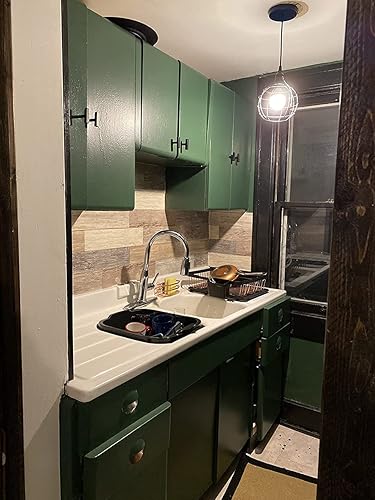 Miniatura 2 de Lámpara colgante de 1 luz con enchufe, cordón de 15 pies, interruptor de encendidoapagado con cadena de tracción - Luz colgante de jaula industrial