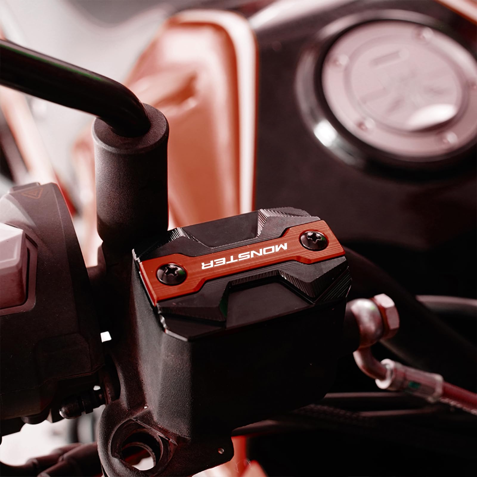 Per Duca-ti Monster 821 797 2017-2019 MONSTER 796 696 2010-2014 Accessori Moto Tappo Coperchio del Serbatoio Liquido Freni (DU40)