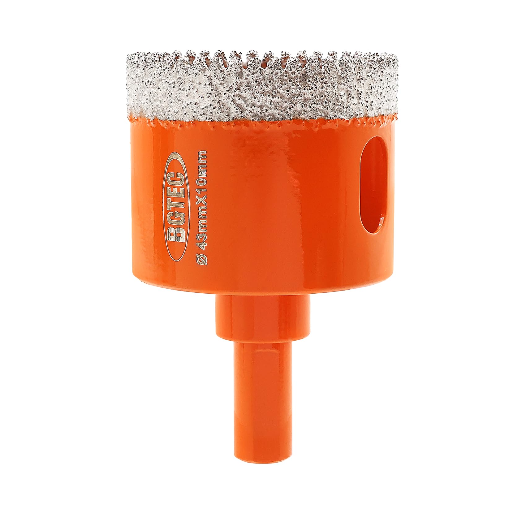 BGTEC Diamond Hole Saw Drill Bit with Triangle Shank,43mm Vacuum Brazed Diamond Core Drill Bits Set for Ceramic Tile Porcelain Tile Marble Granite