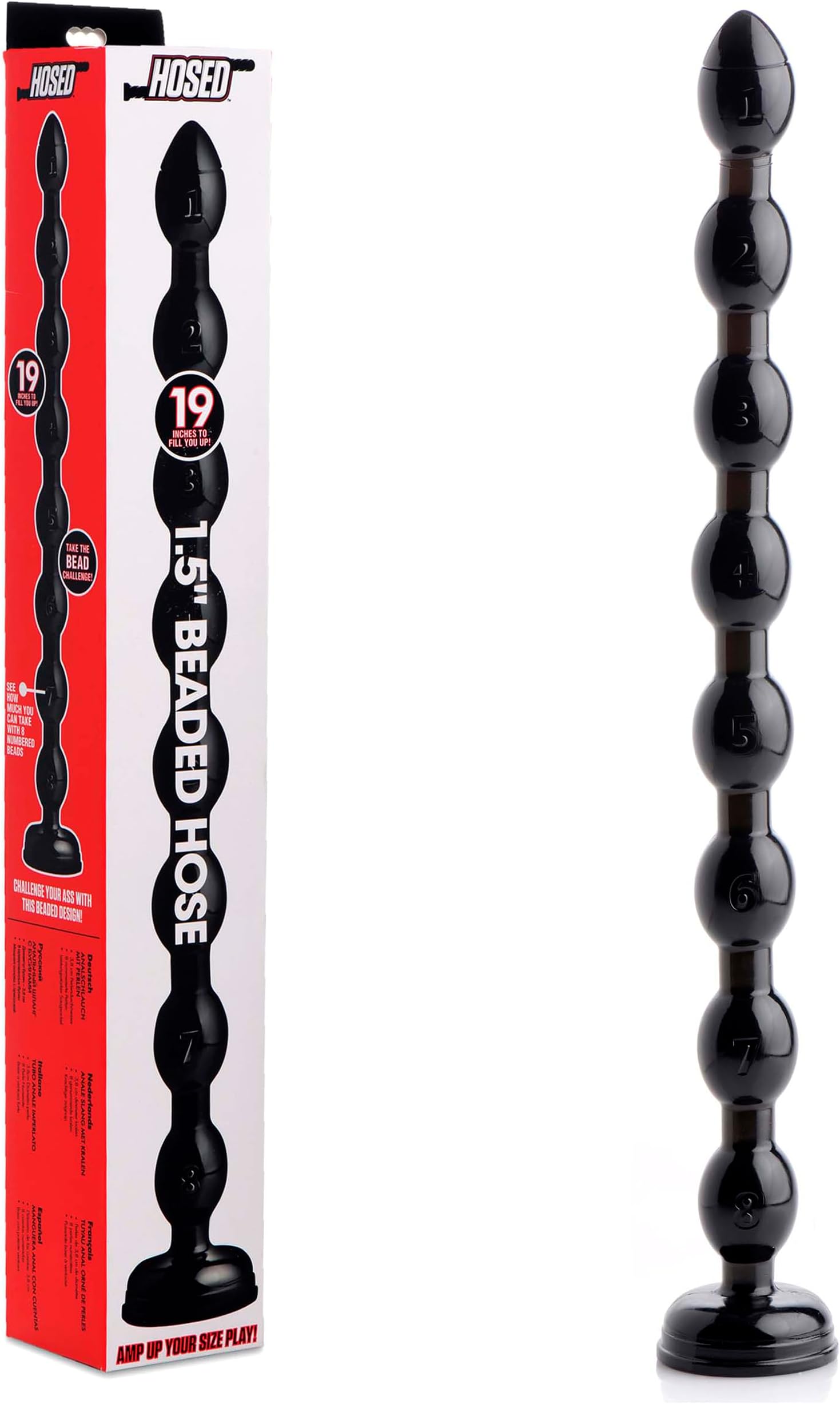 Hosed 19 Inch Beaded Anal Snake