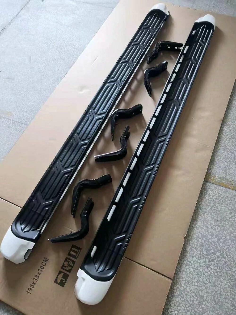 2PCS Black Running Boards Side Step Nerf Bars for Nissan Patrol Armada Y62 2017-2024 Aluminum Pedal Protectors with Brackets