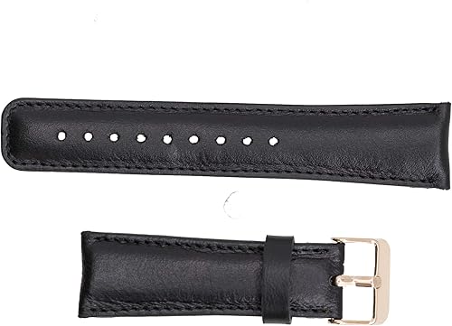 Vista 11 de Tivole - Correa de reloj de cuero de alta calidad hecha a mano compatible con Samsung Galaxy Watch 1.811 in/Gear S3 Frontier/Gear S3 Rosa nude