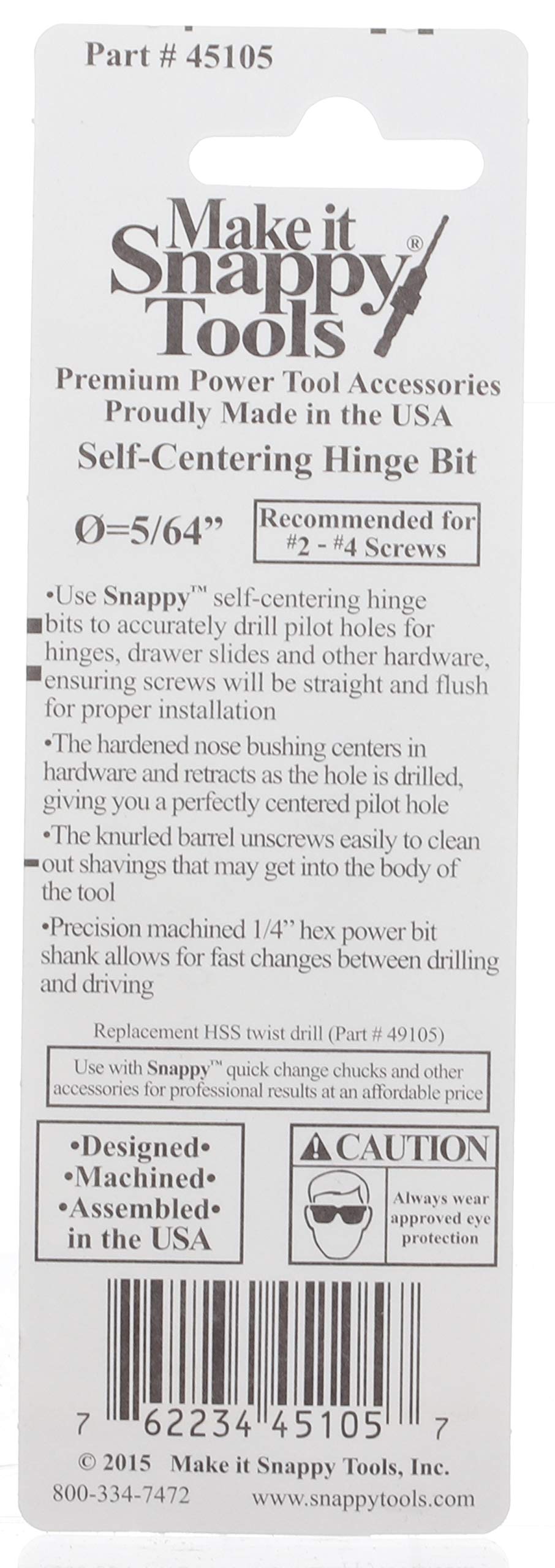 Snappy VIX Hinge Bit - Drill Hinges Easily -4 Snappy VIX Hinge Bit - Drill Hinges Easily -4