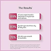 Vista 6 de Azani Bump Eraser Body Scrub - 3.5 onzas 5% ácido glicólico + 5% ácido láctico Exfoliante para queratosis pilaris, acné corporal, piel muerta