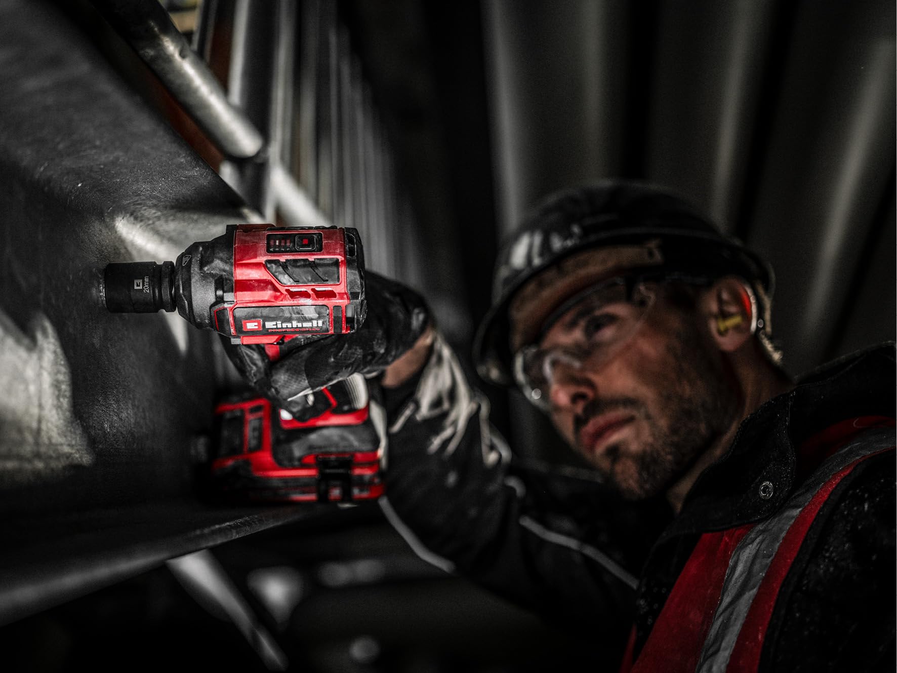 Einhell Professional Trapano a percussione a batteria TP-CW 18/350-C Li BL-Solo PXC (18 V, coppia 350 Nm, funzione di arresto automatico, Brushless, mandrino esagonale, batteria esclusa)