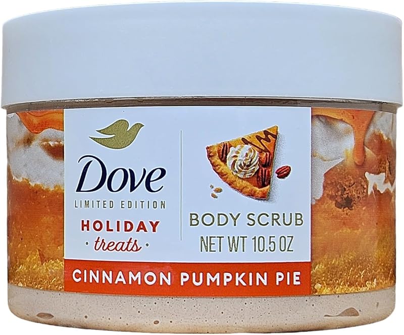 Dove Cinnamon Pumpkin Pie Body Scrub for Deep Nourishment Holiday Treats Limited Edition, 10.5 oz