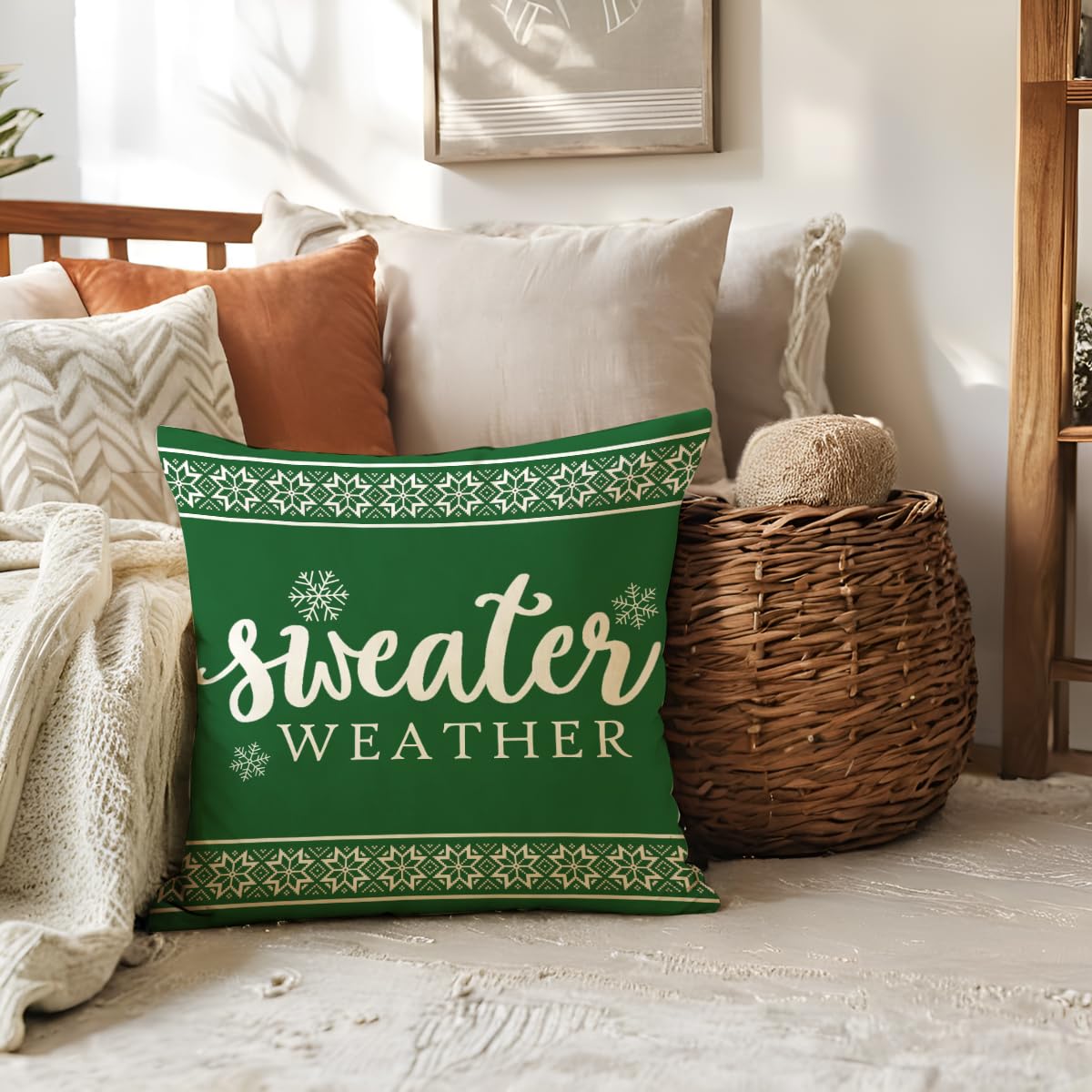 ULOVE LOVE YOURSELF - Juego De 4 Fundas De Almohada Decorativas Para