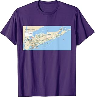 Long Island Rail Road Map - NYC - USA - T-shirt T-Shirt