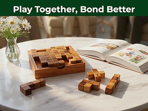 Miniatura 9 de BSIRI Pentominoes Board Lógica Puzzle Juguetes de escritorio Juegos Cerebro Cubo Magia Educativo Teaser Desafiante Regalo Inteligencia Mente Niños