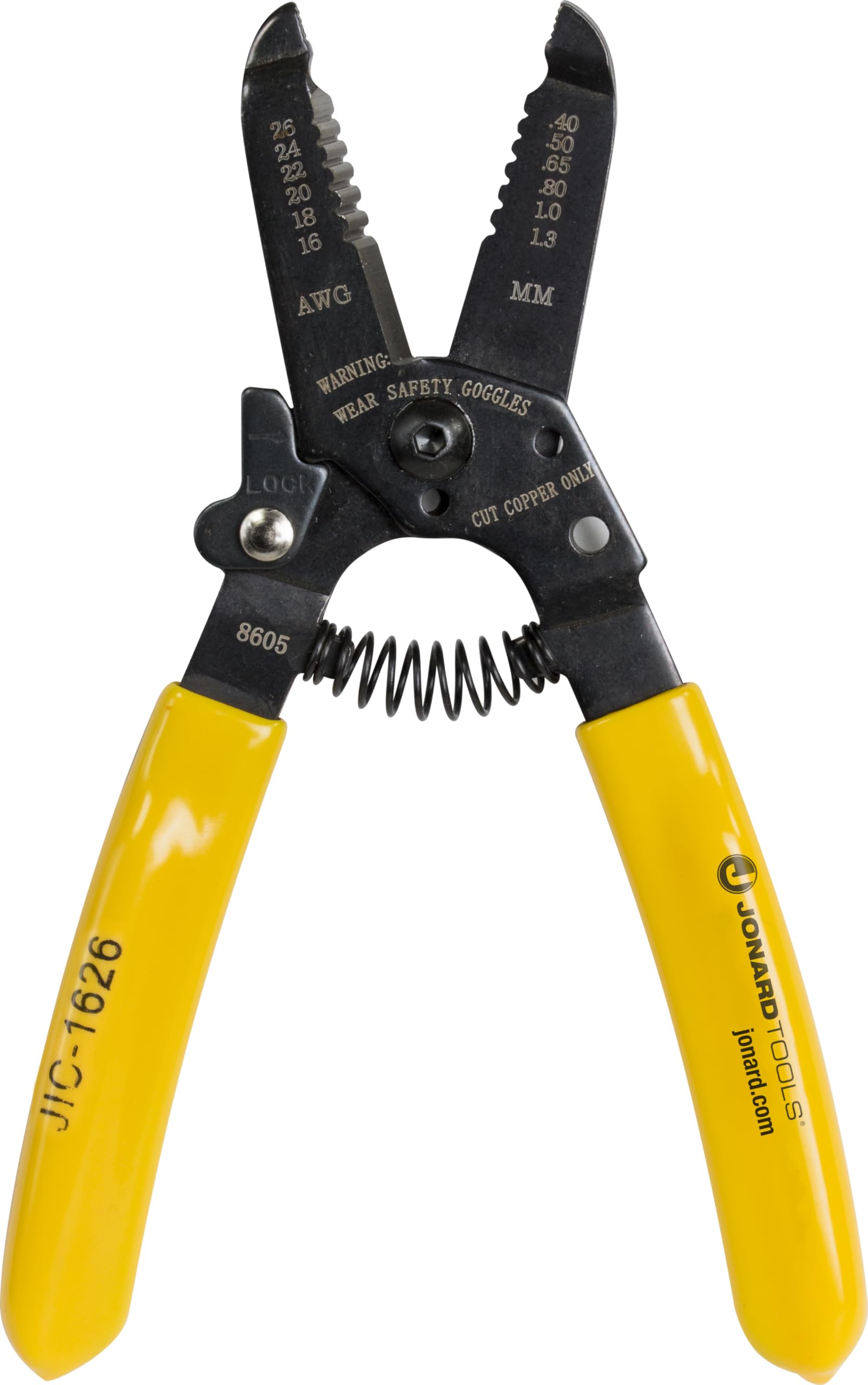 Jonard ToolsJIC-1626 16-26 AWG Wire Stripper and Cutter, 6-3/4" Length
