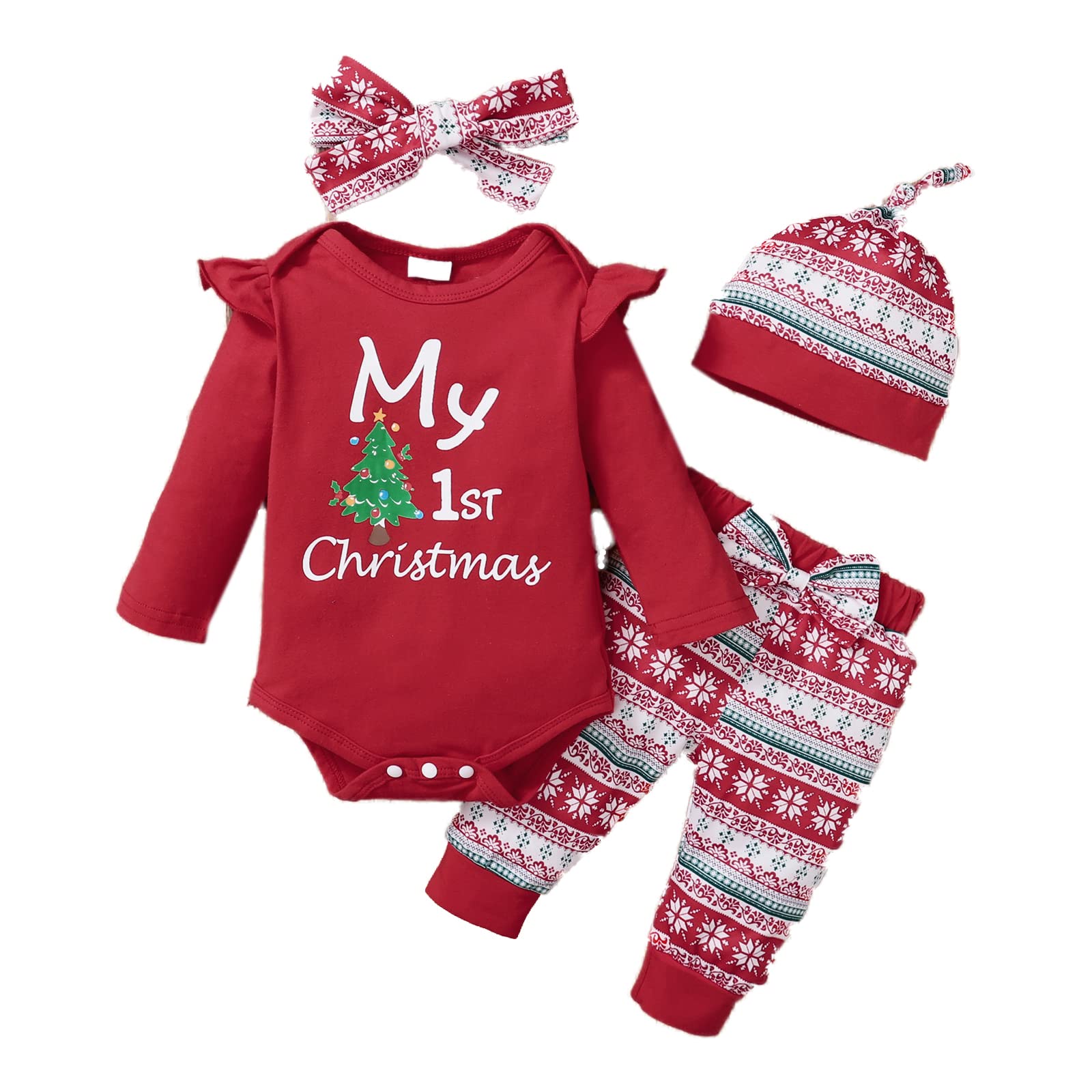 Baby's Eerste Kerstoutfit Pasgeboren Baby's Eerste Kerstoutfit Pasgeboren