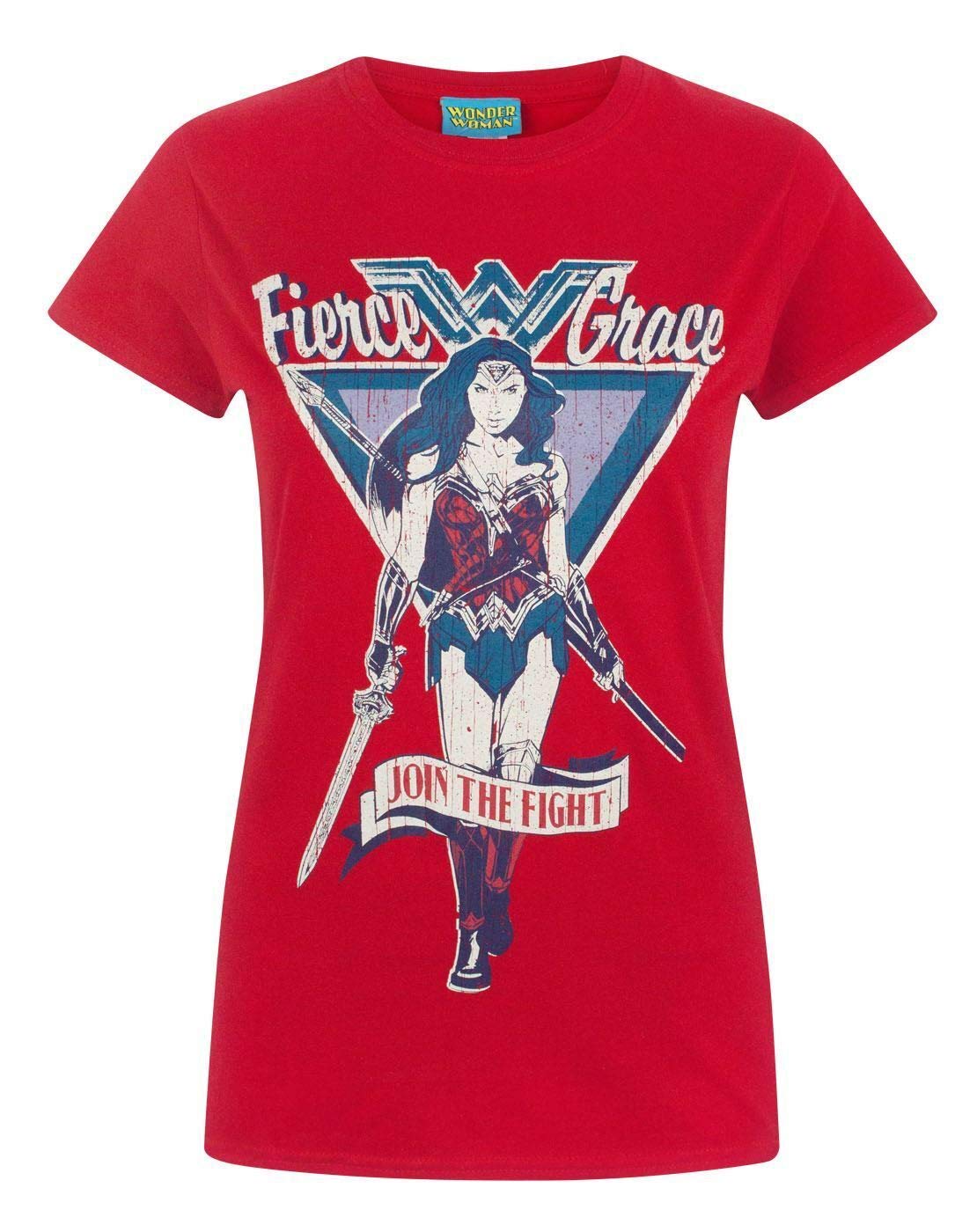Wonder Woman Join The Fight Women's T-Shirt (S) Red