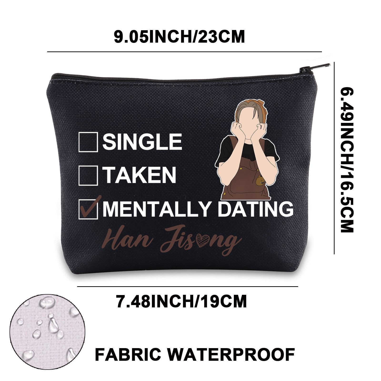 SKZ Han Makeup Bag SKZ Quokka Gifts Single Taken Mentally Dating with Han Gifts SKZ Member Gifts (HAN blmb1) - Image 2