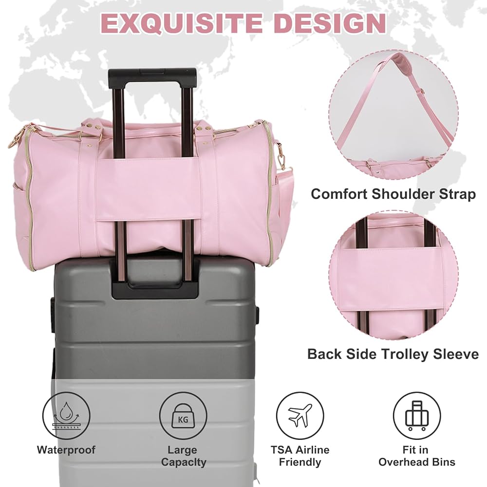 Amazon | AIZHIYI 旅行用衣類ダッフルバッグ - コンバーチブル