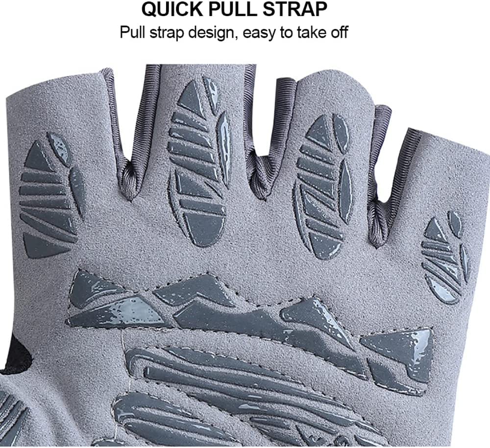 Guantes Deportivos de Medio Dedo, Transpirables, Antideslizantes, para Gimnasio, Levantamiento de Pesas, muñequera, Mancuernas, Entrenamiento, Ejercicio, Ciclismo