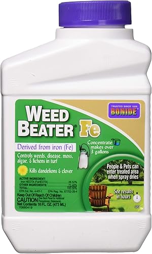 Bonide (BND323 - Batidor de malezas Fe, concentrado herbicida derivado de hierro (16 oz.)