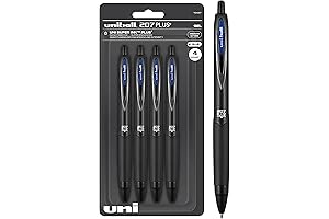 Uniball Signo 207 Blue Gel Ink Pens (Pack of 4)